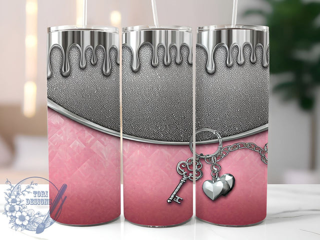 Pink Bling Tumbler, Glam Tumbler Wrap, Digital Tumbler Design, 20oz Tumbler Sublimation, Sparkly Tumbler Wrap, Glitter Tumbler Design, Faux Rhinestone Tumbler, Girly Tumbler Sublimation ToriDesigns 