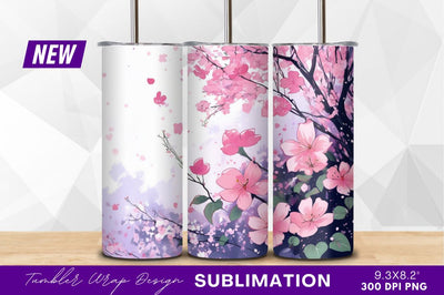 Pink blossom tree watercolor art clipart png Sublimation Regulrcrative 
