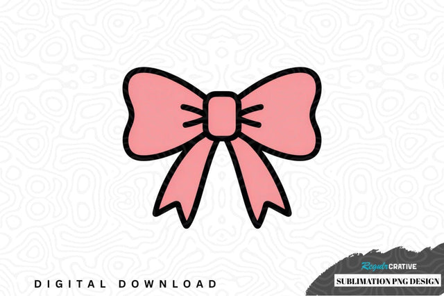 Pink bow sublimation png design Sublimation Regulrcrative 
