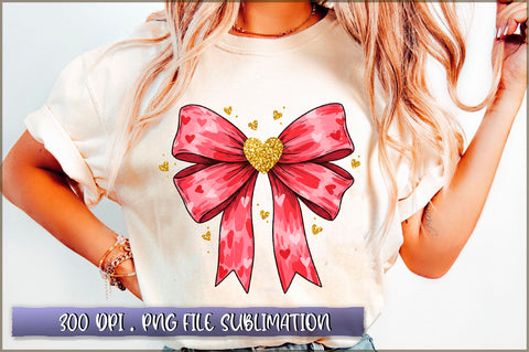 Pink Brushstroke Coquette Valentine Png Sublimation Sublimation Shetara Begum 