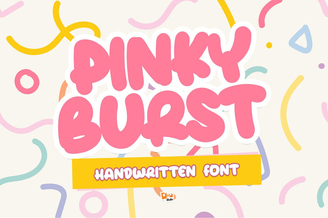 Pink Burst Font Dm Letter Studio 