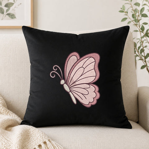Pink Butterfly Machine Embroidery Design PES DST Stitch Pattern Files Embroidery/Applique DESIGNS PatternFeed8 