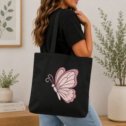 Pink Butterfly Machine Embroidery Design PES DST Stitch Pattern Files Embroidery/Applique DESIGNS PatternFeed8 