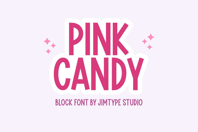 Pink Candy - Playful Font Font Jimtype Studio 
