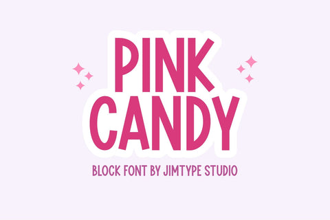 Pink Candy - Playful Font Font Jimtype Studio 