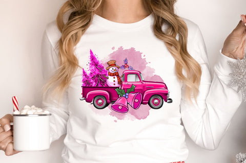 Pink Christmas Clipart png design Sublimation Regulrcrative 