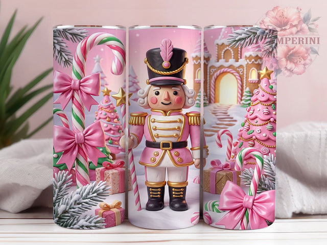 Pink Christmas Nutcracker 20oz Tumbler, Pink Nutcracker, Christmas Nutcracker, Nutcracker Tumbler, Pink Christmas PNG, Nutcracker PNG, Pink Nutcracker PNG, 20oz Tumbler Wrap Sublimation Li Zamperini 