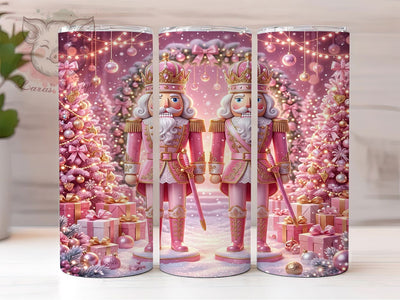Pink Christmas Nutcrackers 20oz Tumbler, Pink Nutcracker, Christmas Nutcracker, Nutcracker Tumbler, Pink Christmas, Nutcracker PNG, Xmas Nutcracker, 20oz Tumbler Wrap Sublimation Lara' s Designs 