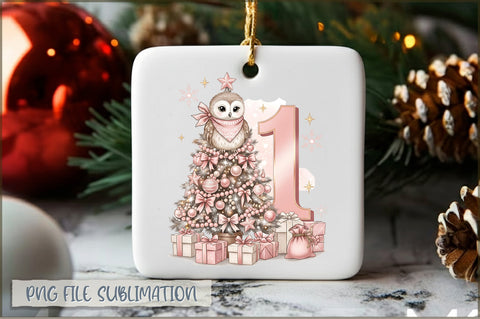 Pink Christmas Ornaments PNG Bundle Sublimation Shetara Begum 