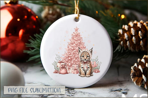 Pink Christmas Ornaments PNG Sublimation Shetara Begum 