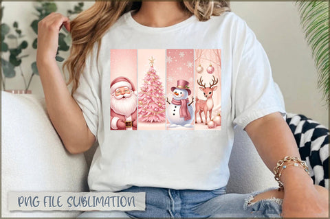 Pink Christmas PNG Bundle Sublimation Shetara Begum 