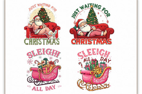 Pink Christmas Sublimation Bundle Sublimation Shetara Begum 