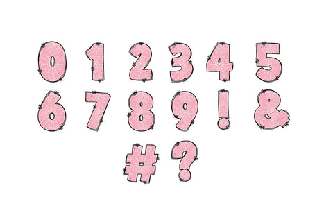 Pink Cobweb Halloween Doodle Letter Alpha Sublimation BijouBay 