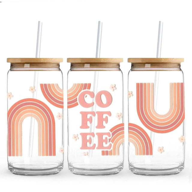 Pink Coffee 9.7 x 4.3 UV Wrap (Cup NOT Included) Physical DIY Craft Warehouse 