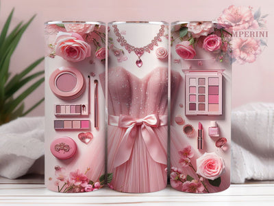 Pink Coquette Bow Girly Aesthetic Tumbler, Coquette Bow Wrap, Coquette Aesthetic Design, 20Oz Tumbler Sublimation, Girly Bow Drinkware, Soft Feminine Cup, Vintage Coquette Mug Sublimation Li Zamperini 