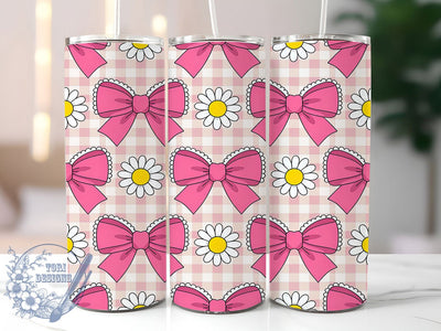 Pink Coquette Bow Valentine Tumbler, Valentine Bow Wrap, Cute Coquette Cup, Romantic Sublimation Design, Valentine Gift Tumbler, Sweet Bow Wrap, Girly Coquette Cup Sublimation ToriDesigns 