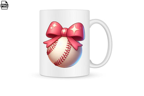 Pink Coquette With Softball PNG Printable File Sublimation Creativedesigntee 