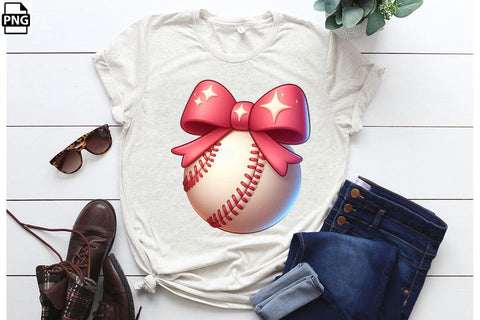 Pink Coquette With Softball PNG Printable File Sublimation Creativedesigntee 