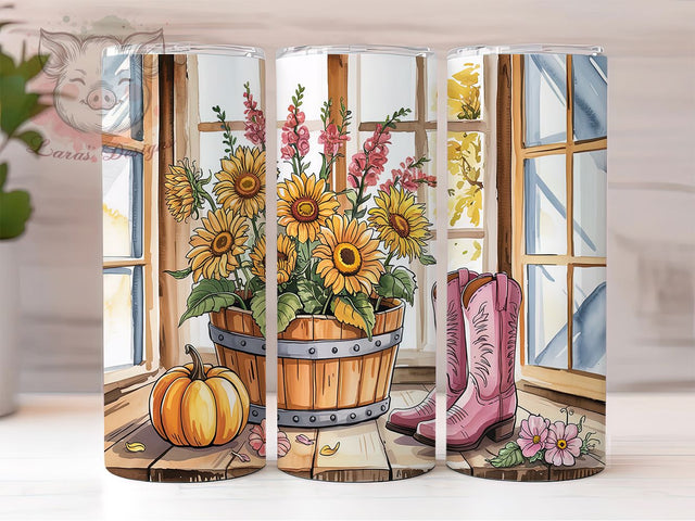 Pink Cowgirl Boots 20oz Tumbler Wrap, Pink Western Tumbler, 20oz Sublimation Wrap, Rodeo Boots Design, Country Girl Tumbler, Western Aesthetic Drinkware, Southern Cowgirl Gift Sublimation Lara' s Designs 