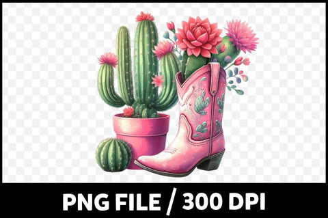 Pink Cowgirl Summer Clipart Sublimation SVGista 