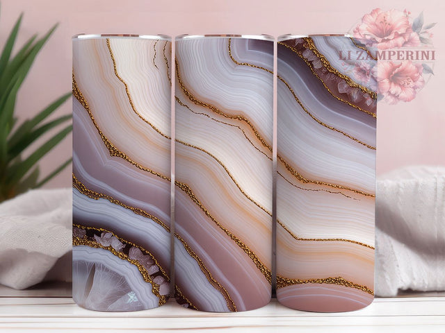 Pink Crystal Gold Tumbler, Crystal And Gold Wrap, Elegant Crystal Sublimation, 20oz Crystal Gold Tumbler, Stylish Crystal Art, Glamorous Gold Mug, Whimsical Crystal Cup Sublimation Li Zamperini 