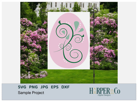 Pink Easter Egg SVG PNG Cut EPS File SVG HarperNCo 
