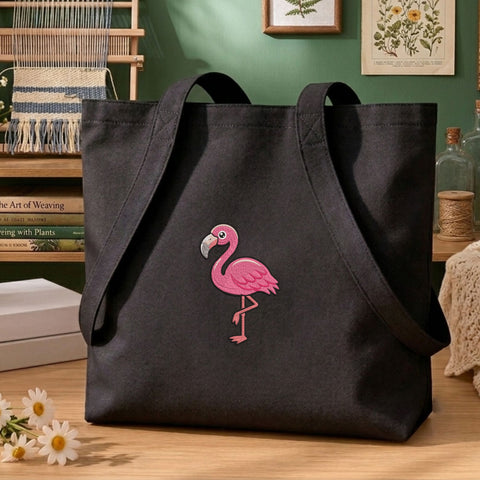 Pink Flamingo Embroidery Design – Tropical Bird Flamingo Machine Embroidery File, 9 Sizes 3 to 8 Inch Embroidery/Applique DESIGNS PatternFeed8 
