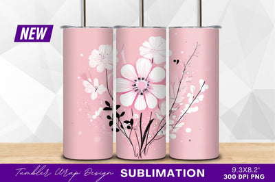 Pink floral bouquet with delicate details Sublimation Regulrcrative 