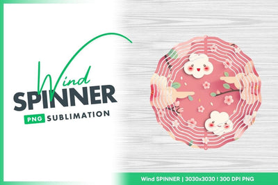 Pink Floral Cloud and Flower Pattern with Smiling Cloud Characters Sublimation Regulrcrative 