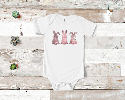 Pink Floral Easter Bunnies PNG Sublimation So Fontsy VIP Design Shop 