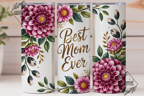 Pink Floral Leopard Best Mom Ever PNG Sublimation sassyprint 