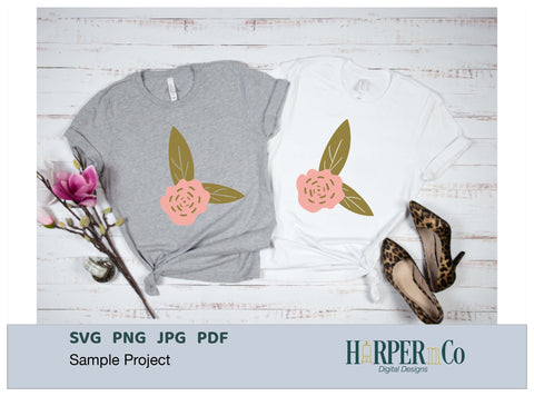 Pink Flower 10 SVG PNG Cut EPS File SVG HarperNCo 