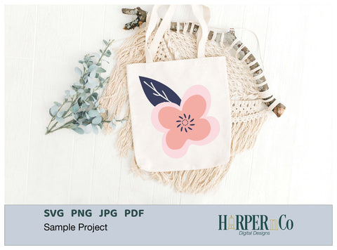 Pink Flower 14 SVG PNG Cut EPS File SVG HarperNCo 