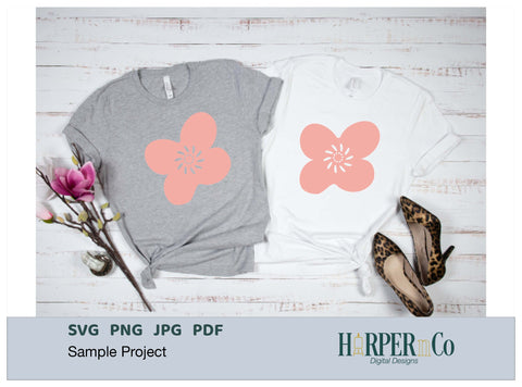 Pink Flower 16 SVG PNG Cut EPS File SVG HarperNCo 