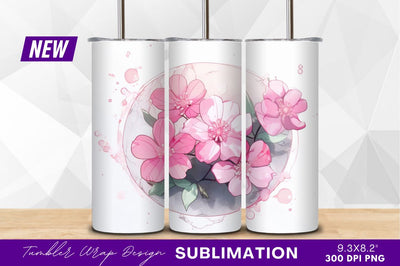 Pink flower arrangement in a tumbler png Sublimation Regulrcrative 