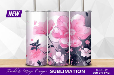 Pink flower clipart png floral watercolor artwork Sublimation Regulrcrative 