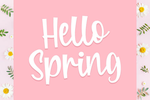 Pink Garden Font Dm Letter Studio 