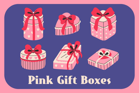 Pink Gift Boxes PNG Clipart Sublimation Rin Green 