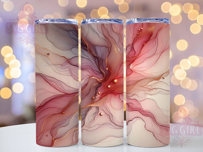 Pink Glitter Abstract Tumbler, Alcohol Ink Tumbler, Abstract 20oz Wrap, Sublimation Design, Glitter Lover Gift, Artistic Ink Wrap, Modern Abstract Tumbler Sublimation SvggirlplusArt 