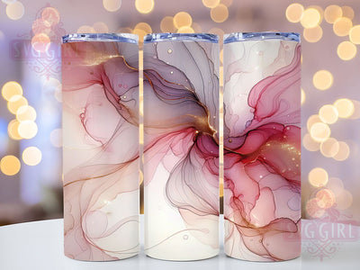 Pink Glitter Abstract Tumbler, Alcohol Ink Tumbler, Abstract 20oz Wrap, Sublimation Design, Glitter Lover Gift, Artistic Ink Wrap, Modern Abstract Tumbler Sublimation SvggirlplusArt 