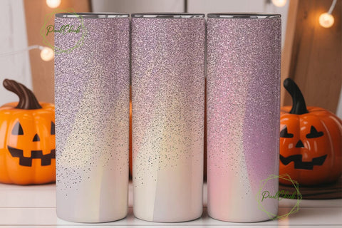 Pink Glitter Glam 20oz Tumbler Wrap Sublimation PixelChick 