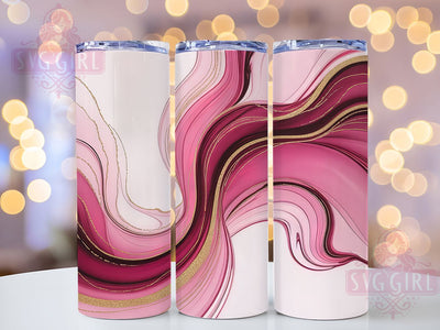 Pink Glitter Ink Tumbler, Alcohol Ink Tumbler, 20Oz Sublimation, Pink Ink Texture, Glitter Ink Printable, Pink Abstract Wrap, Alcohol Ink Pattern Sublimation SvggirlplusArt 