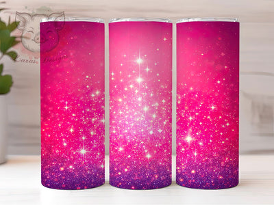 Pink Glitter Ombre Tumbler Wrap, Ombre Sparkle Mug, Shimmer Gradient Cup, Glamorous Glitter Wrap, Stylish Bling Design, Glittery Aesthetic Gift, Sublimation Tumbler Wrap Sublimation Lara' s Designs 