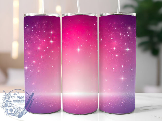Pink Glitter Tumbler, Glitter Background Design, 20oz Tumbler Wrap, Sublimation PNG, Sparkly Drinkware, Cute Gift for Her, Bling Tumbler Wrap Sublimation ToriDesigns 