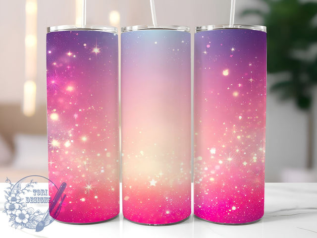 Pink Glitter Tumbler, Glitter Background Design, 20oz Tumbler Wrap, Sublimation PNG, Sparkly Drinkware, Cute Gift for Her, Bling Tumbler Wrap Sublimation ToriDesigns 