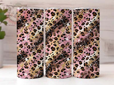 Pink Gold Leopard 20oz Tumbler, Pink Gold Leopard, Gold Leopard PNG, Pink Leopard Tumbler, Leopard Tumbler Wrap, Pink Gold Tumbler, Leopard Print PNG, 20oz Tumbler Wrap Sublimation Lara' s Designs 
