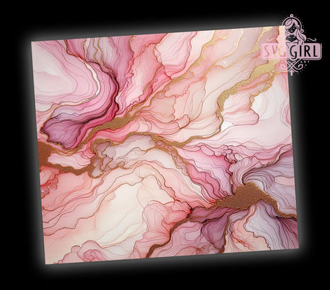 Pink Gold Marble Luxury Tumbler Wrap, Pink Gold Marble, Tumbler Wrap, Sublimation Design, Marble Tumbler, Elegant Drinkware, Luxury Tumbler, Gift for Her Sublimation SvggirlplusArt 