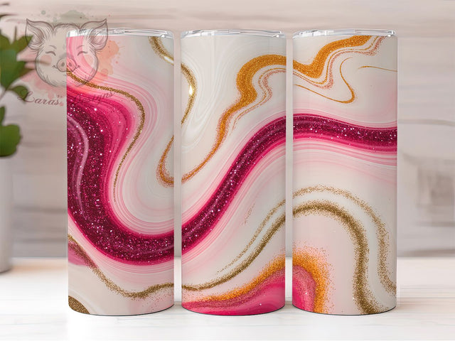 Pink Gold Marble Tumbler Wrap, Gold Marble, Elegant Style, Artistic Pattern, Chic Design, Tumbler Wrap, Sublimation Design Sublimation Lara' s Designs 