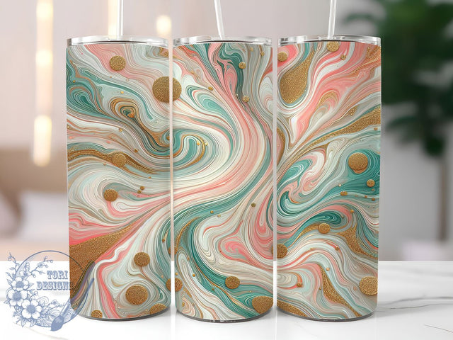 Pink Gold Marble Tumbler Wrap, Gold Marble Wrap, 20oz Tumbler Design, Marble Sublimation Wrap, Pink Gold Cup Wrap, Elegant Tumbler Design, Pink and Gold Wrap Sublimation ToriDesigns 