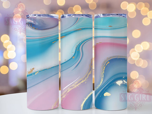 Pink Gold Teal Glam Tumbler, Teal Color Wrap, 20oz Tumbler Sublimation, Glam Abstract Design, Vibrant Metallic Sublimation, Chic Colorful Tumbler, Modern Glitter Wrap Sublimation SvggirlplusArt 